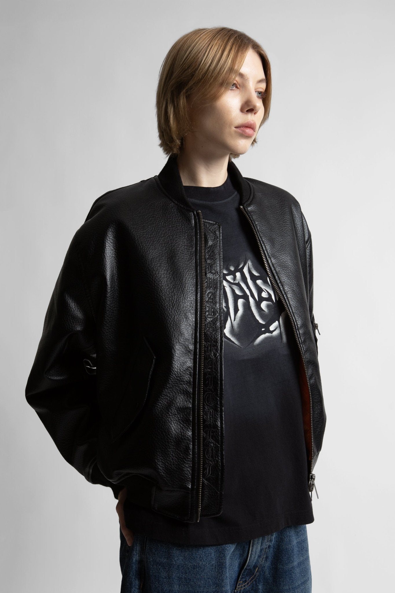 Bombers Kingdom Faux Leather - WASTED PARIS