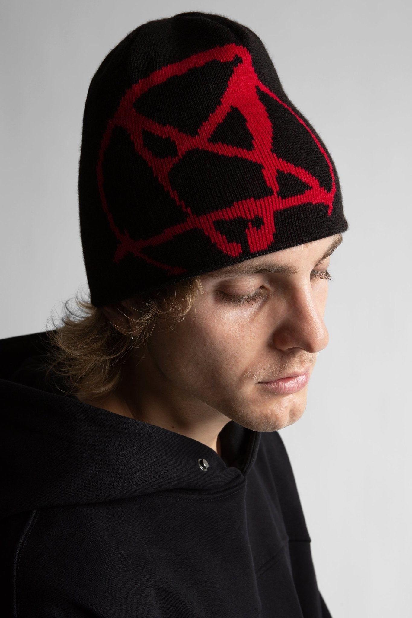 Brown Beanie Réversible Curse - WASTED PARIS