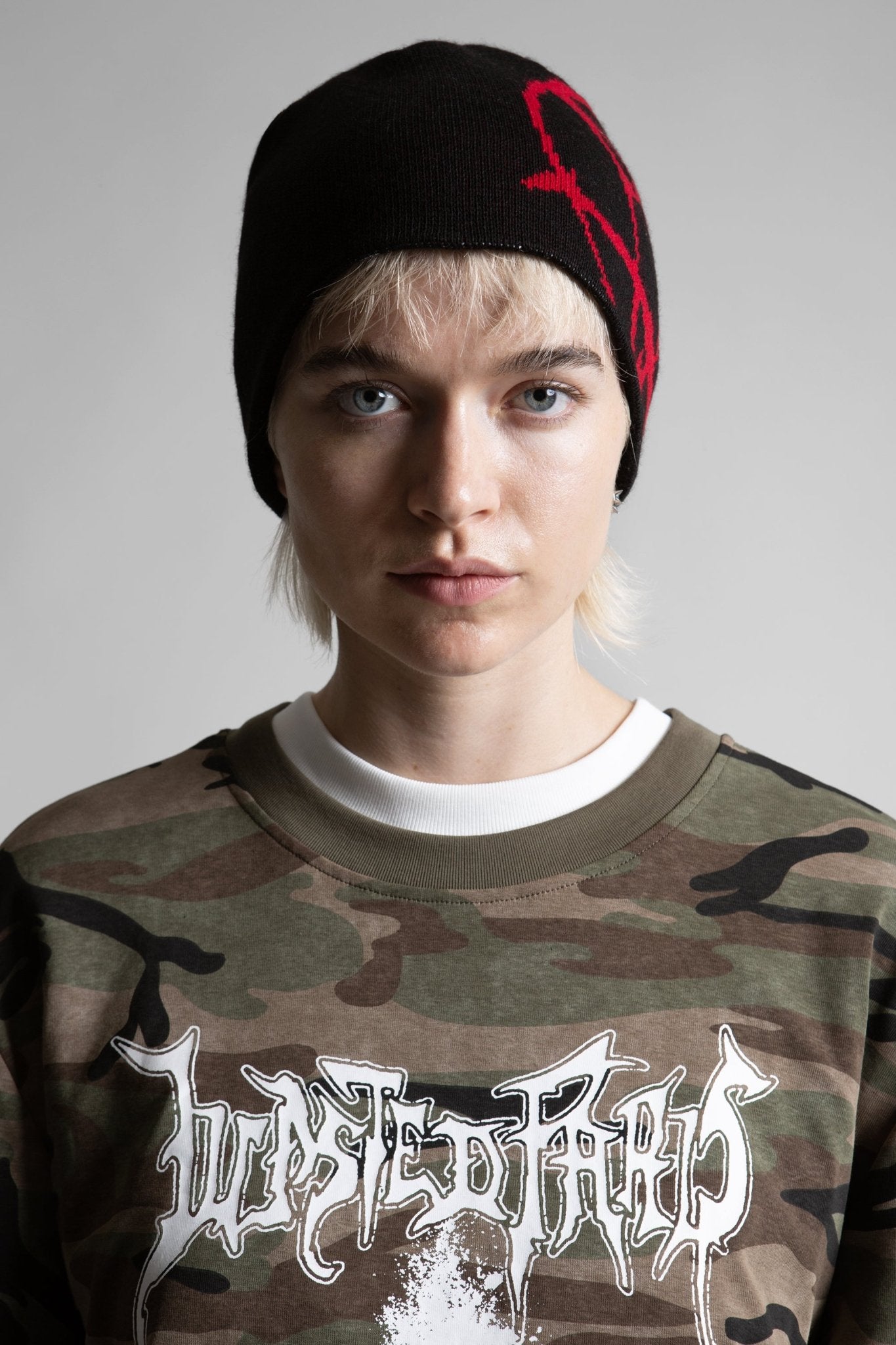 Brown Beanie Réversible Curse - WASTED PARIS