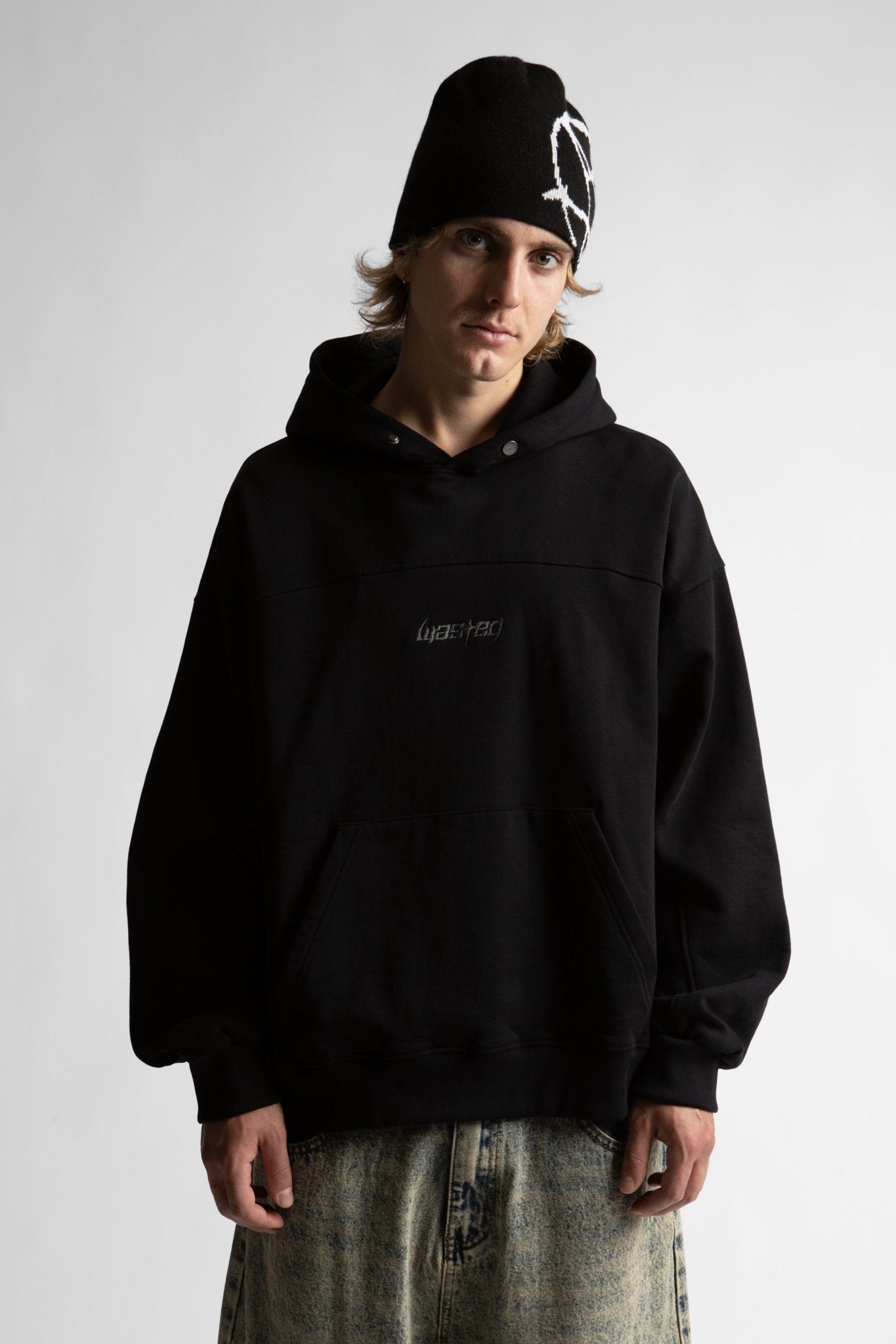 Brown Beanie Réversible Curse - WASTED PARIS