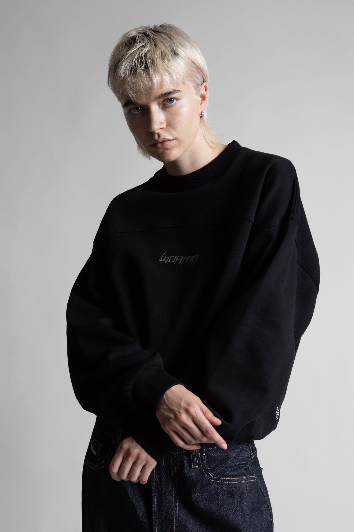 Crewneck Boxy Switchblade - WASTED PARIS