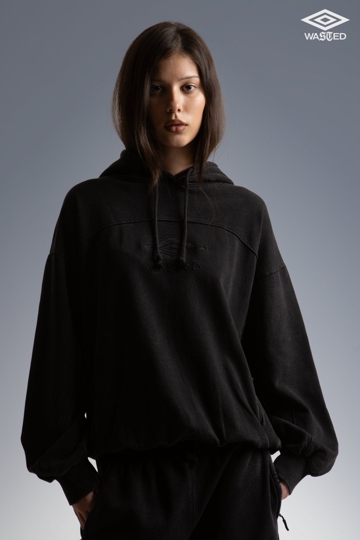 Hoodie Boxy Wasted x Umbro - WASTED PARIS