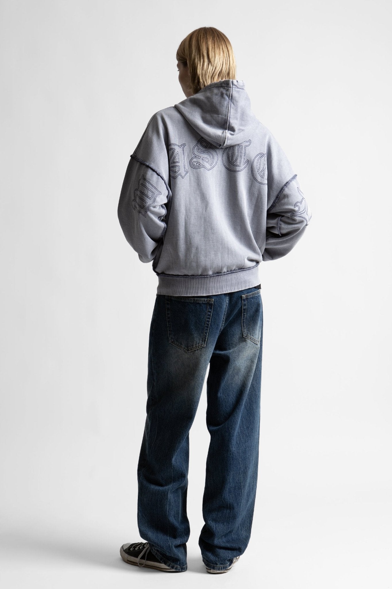 Hoodie Kingdom Curve Faded - WASTED PARIS