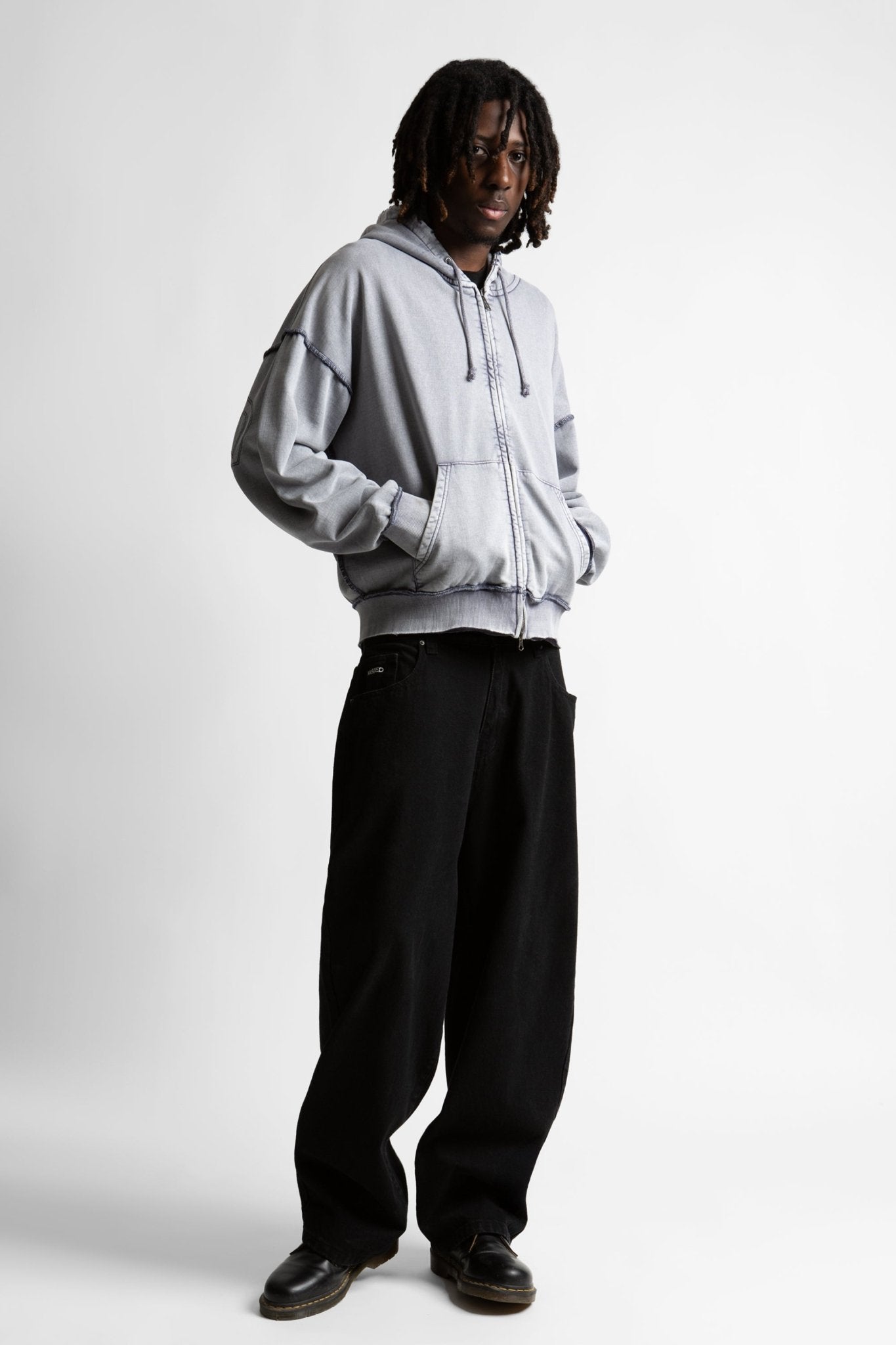 Hoodie Kingdom Curve Faded - WASTED PARIS