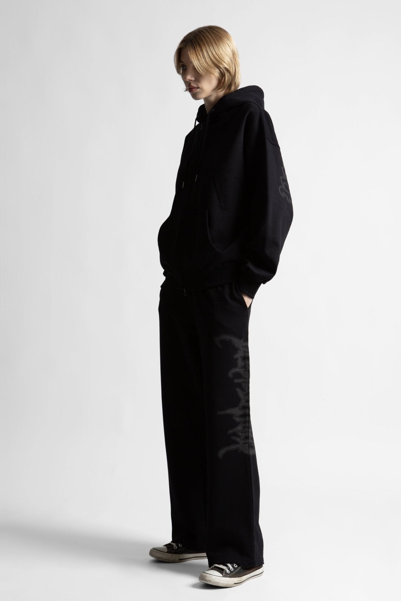 Hoodie Zip Boxy Chad - WASTED PARIS