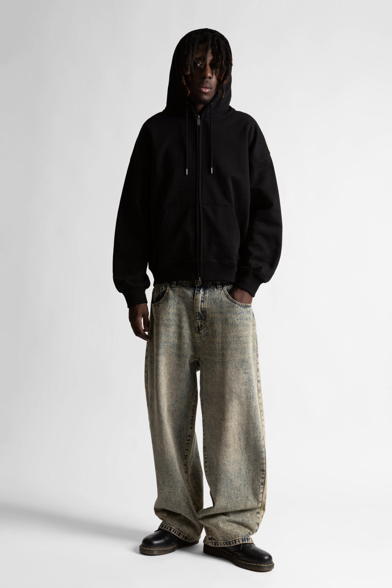 Hoodie Zip Boxy Chad - WASTED PARIS